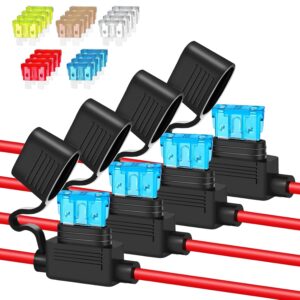 Anyongora 4-Pack 14AWG Fuse Holder Kit w/20 Fuses