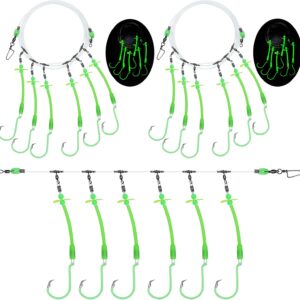 Pre-Rigged Deep Drop Saltwater Rigs – Snapper Grouper Tackle 3/6 Hooks