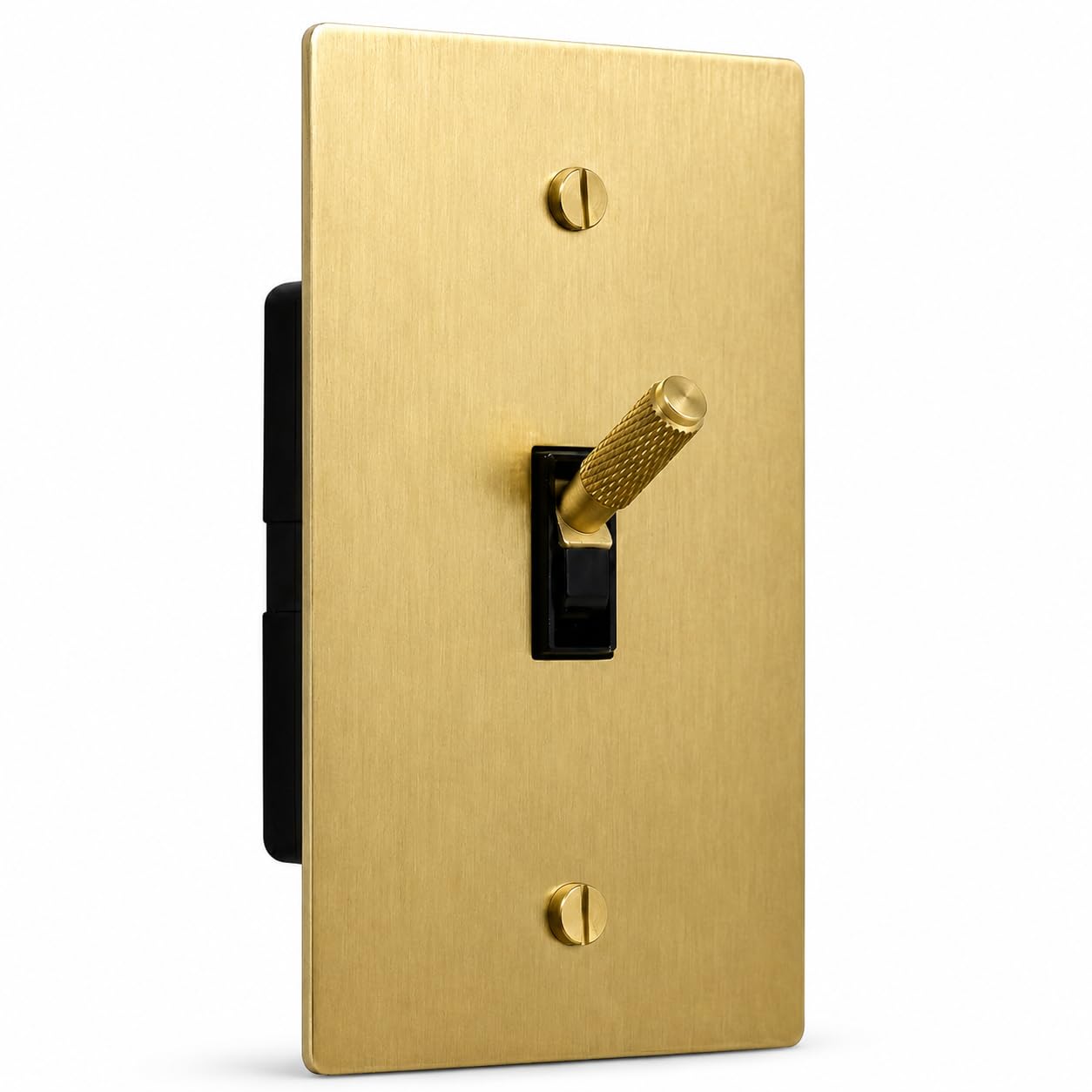 Brass Toggle Light Switch, 1-Gang, UL Listed
