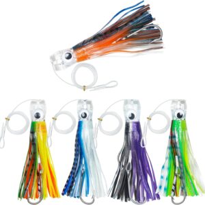AGOOL Trolling Lures for Offshore Big Game Fishing 6/9"
