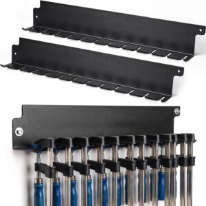 LEIFIDE 2-Pack Clamp Rack, Black, 24"