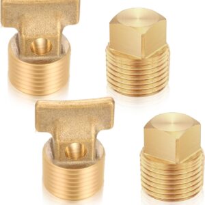 4 Pcs 1/2 Brass Drain Plugs – Boat Hull Spare Kits