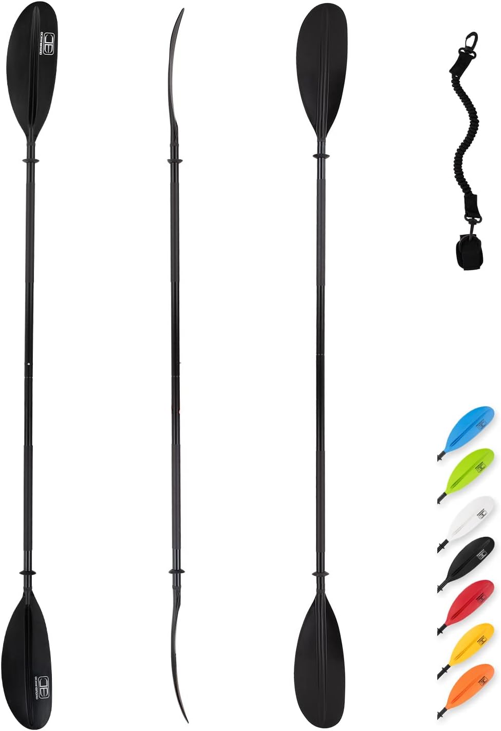 OCEANBROAD Kayak Paddle, 230cm Aluminum Alloy Shaft