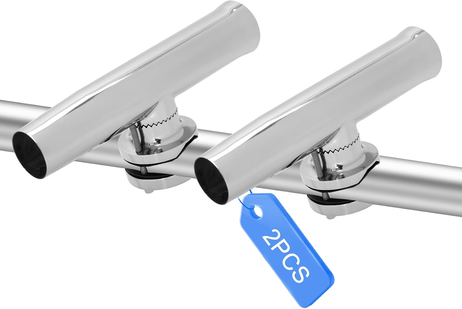 2-Pack Stainless Steel Rod Holders for Boats