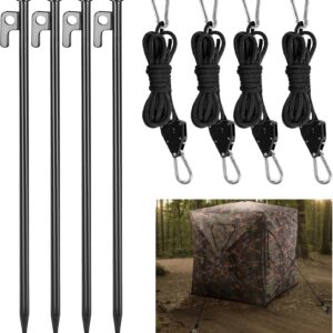 4-Pack Heavy Duty Hunting Blind Stakes Kit