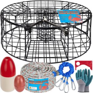 QualyQualy Crab Trap Pot 30" x 10" - Heavy Duty Kit