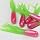 50 Crappie Jig Tubes, Electric Chicken, 1.5"