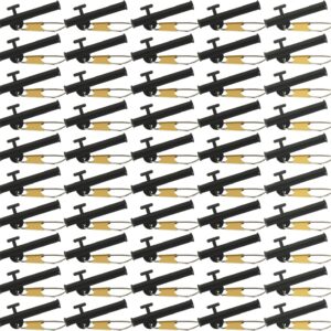 50-Piece Fishing Sinker Slides w/ Snaps - ABS Slider Clips