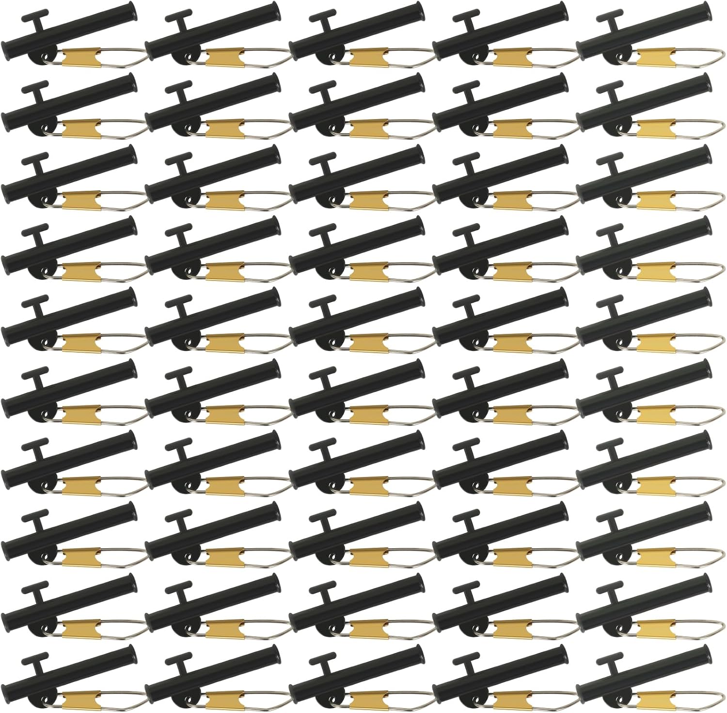50-Piece Fishing Sinker Slides w/ Snaps - ABS Slider Clips