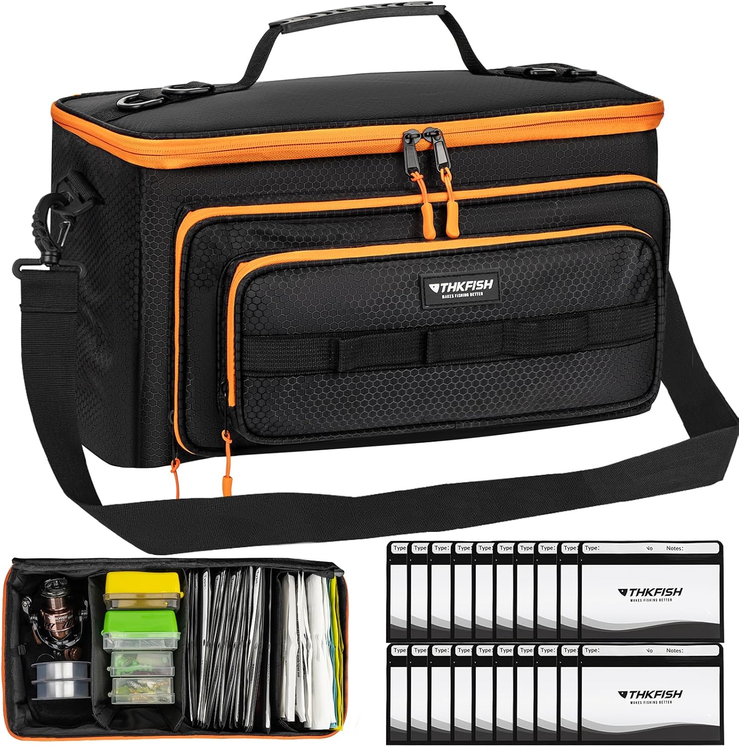 THKFISH Tackle Bag 20PCS Bait Bags Organizer 3600 Box