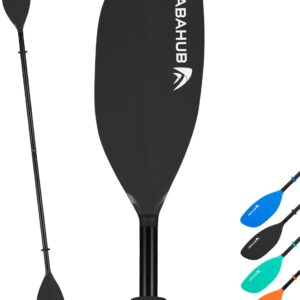 Abahub 86in Kayak Paddle, 2-Pc Aluminum Oar