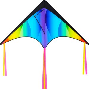 JOYIN Rainbow Delta Kite – Easy Fly for Kids & Adults