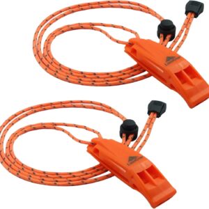 LuxoGear Safety Whistles 2-Pack – Loud Emergency Signal Whistle
