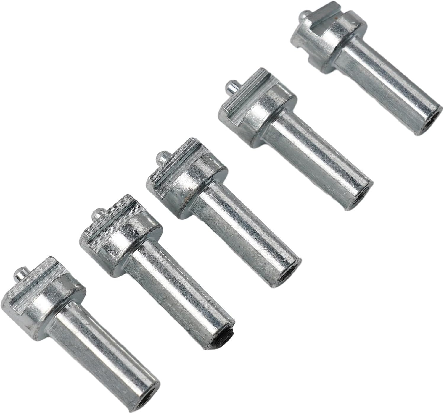 5-Pack 16mm Pipe Dredge Drill Connectors, Carbon Steel