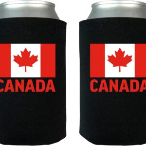 Rogue River Tactical Canada Flag Can Cooler - 2 Pack