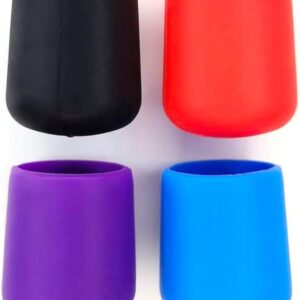 4pcs Fishing Rod Butt Caps Silicone Protectors