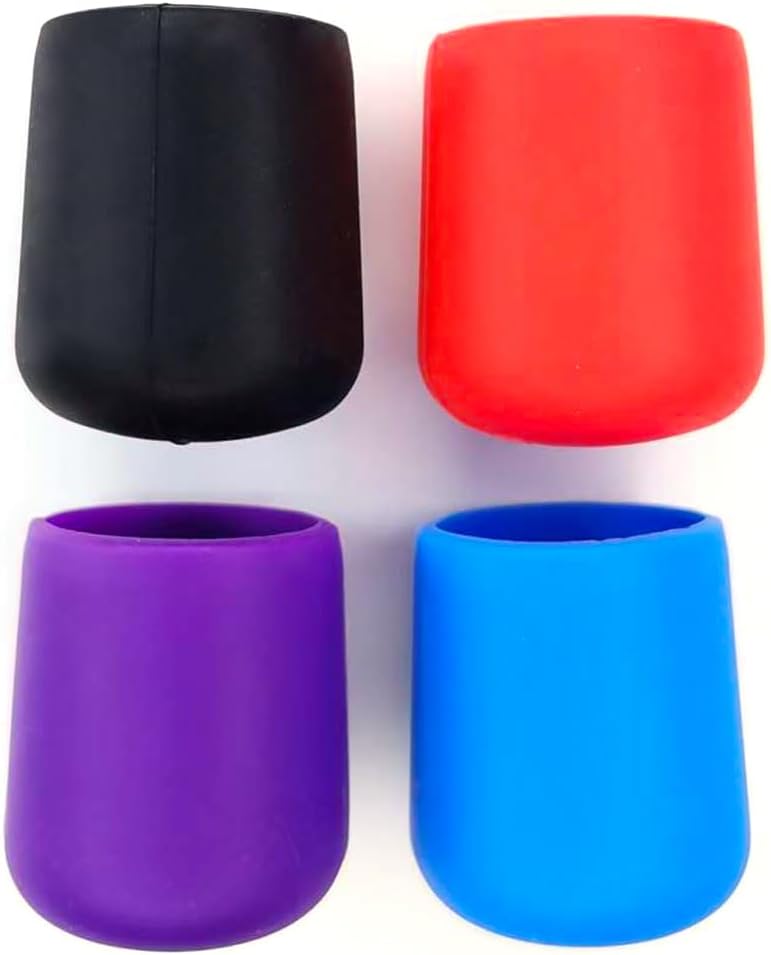 4pcs Fishing Rod Butt Caps Silicone Protectors