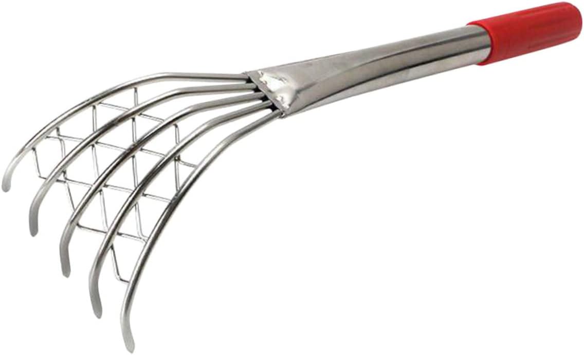 OFFSCH Stainless Steel Clam Rake 15.7" - Beach & Garden Tool