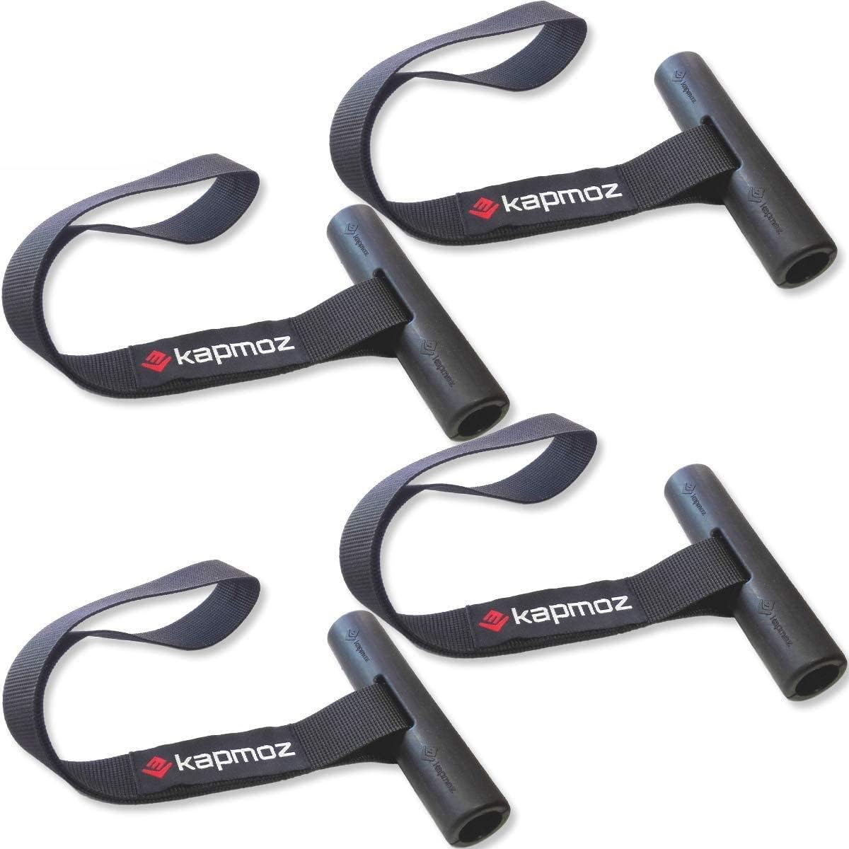 Kayak Tie-Down Straps - 2 Pairs Hood Trunk Anchor Loops