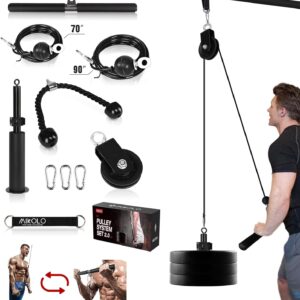 Mikolo LAT & Lift Pulley System - Dual Cable Machine Home Gym