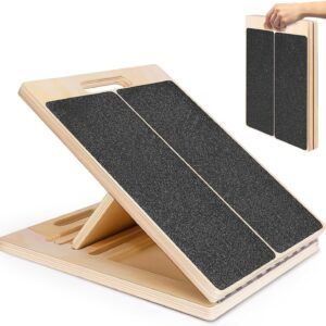 Adjustable Wooden Slant Board for Stretching & Recovery