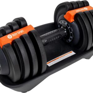 BodySport 40 lb Adjustable Dumbbell Set w/ 12 Weights