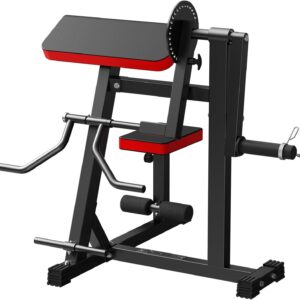 GYHPD Plate-Loaded Bicep/Tricep Curl Machine - 2-in-1 Arm Trainer
