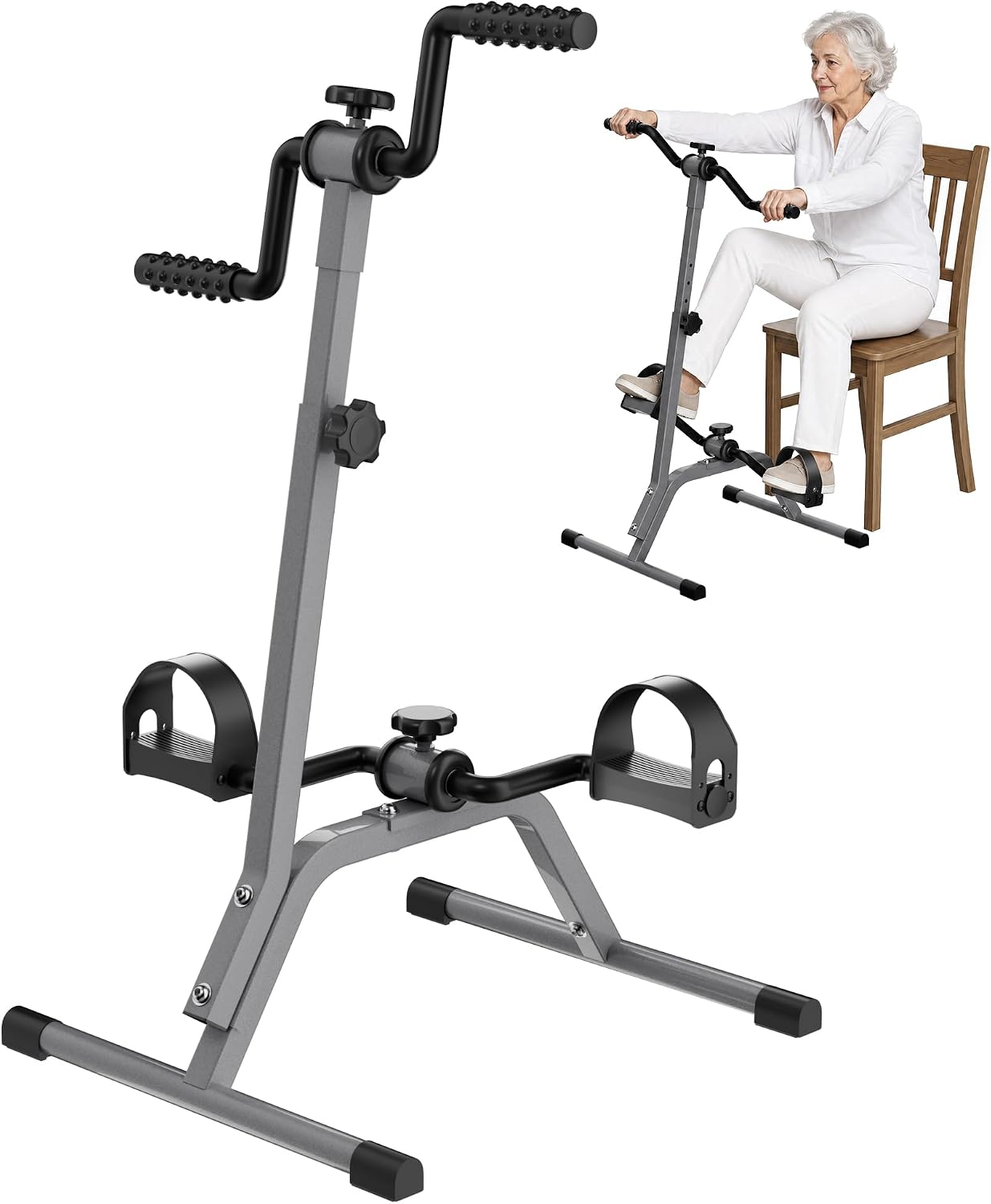 RYGEO Adjustable Pedal Exerciser - Senior Therapy & Rehab