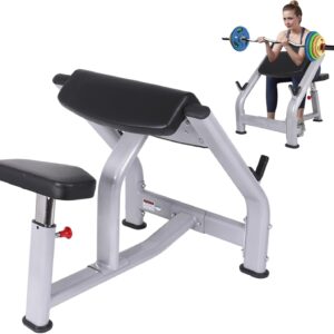 Heavy-Duty Preacher Curl Bench for Barbell & Dumbbell