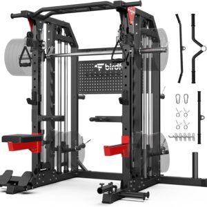Birdfeel 2000LB Power Cage w/ Lat Pulldown & Cable Crossover