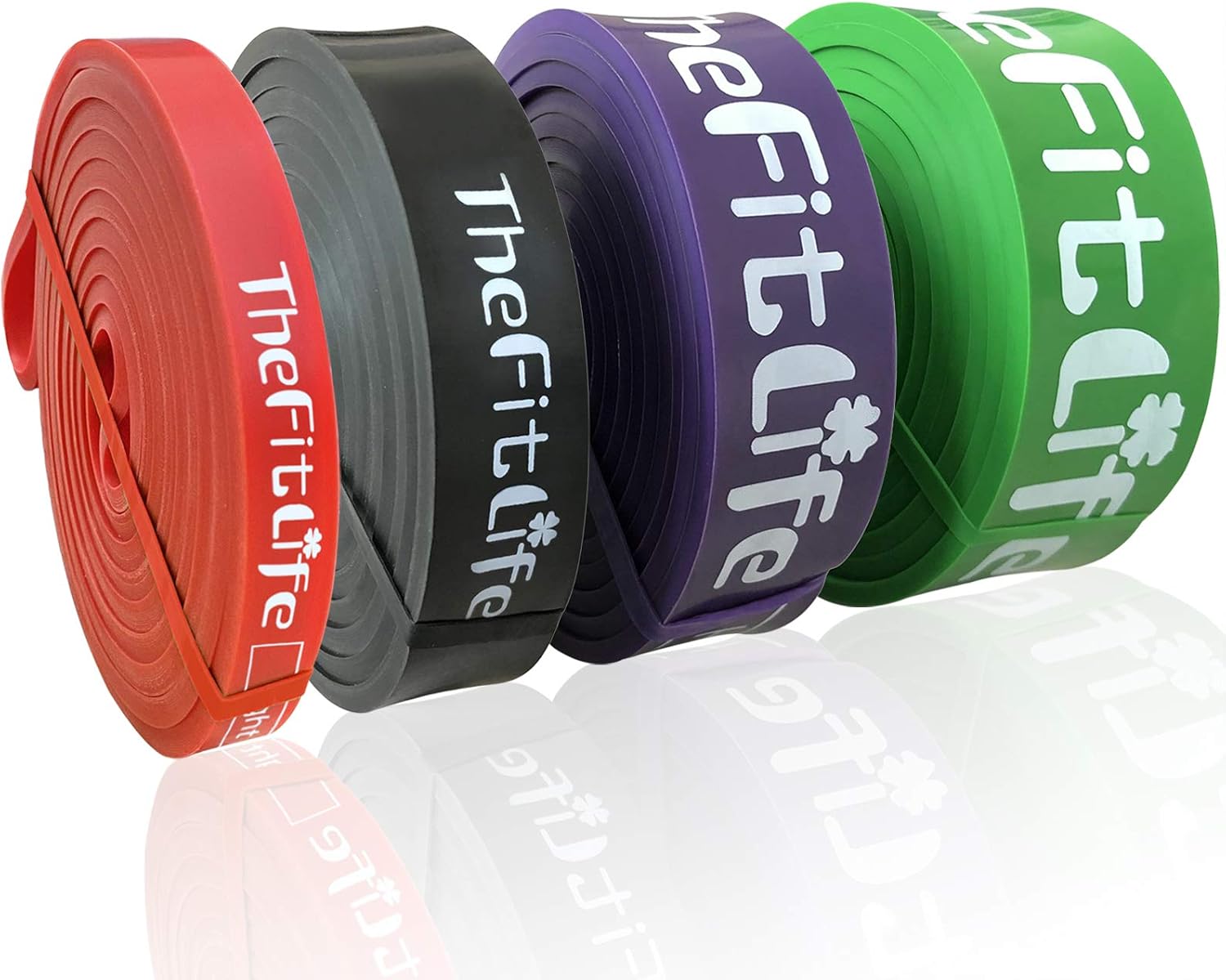 TheFitLife Pull-Up Assist Bands - 4 Resistance Levels