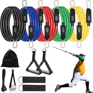 Coldairsoap Baseball Resistance Bands Set (12PCS)