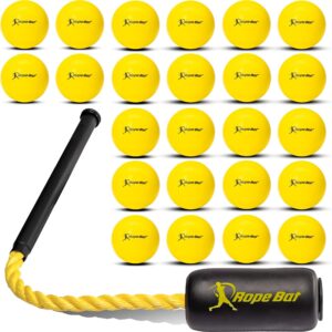 Rope Bat Original Patented Swing Trainer w/ 24 Balls
