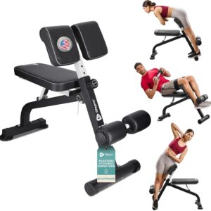 LifePro SculptTrainer Roman Chair – 330 lb Adjustable Back Extension Bench