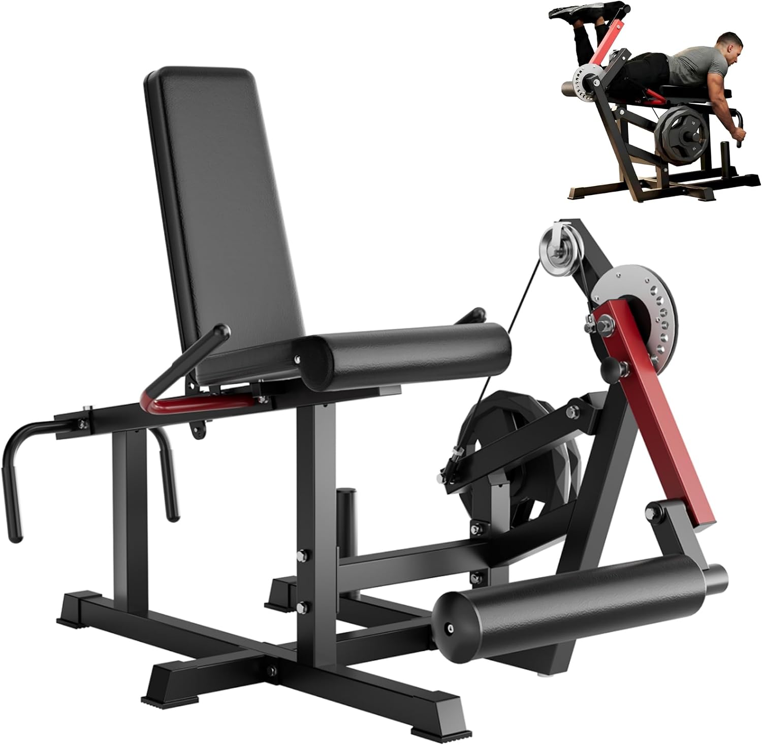 Adjustable Plate Loaded Leg Extension & Curl Machine