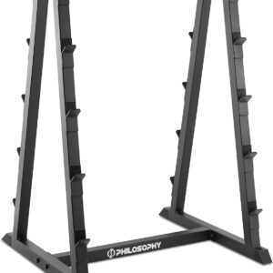Philosophy Gym 10-Bar Barbell Rack - Heavy-Duty Storage