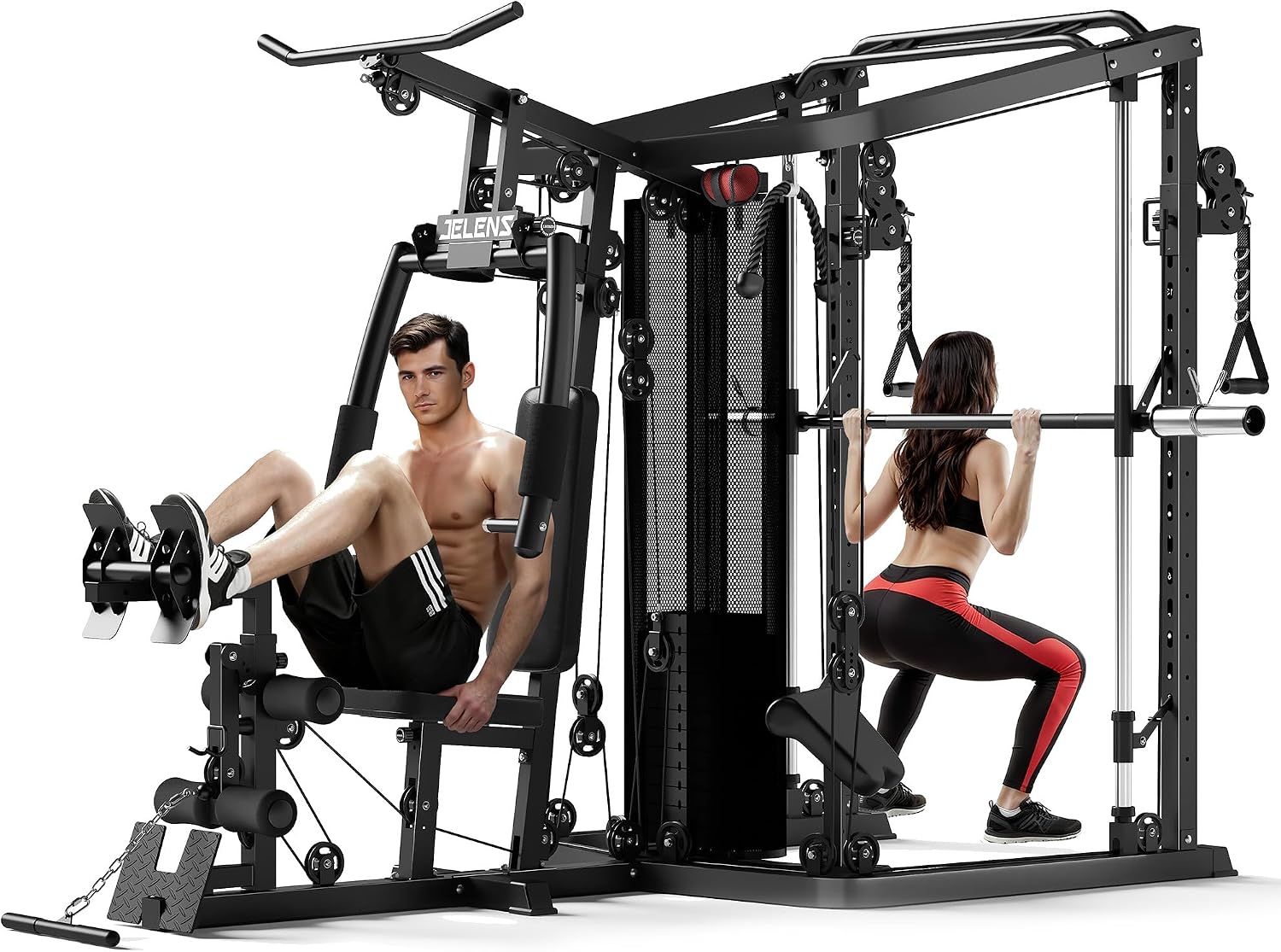 JELENS HM01 Home Gym System, 150LB Stack, Full-Body Workout