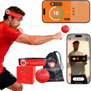 WiiMad Reflex Ball with Punch Counter App & Headband