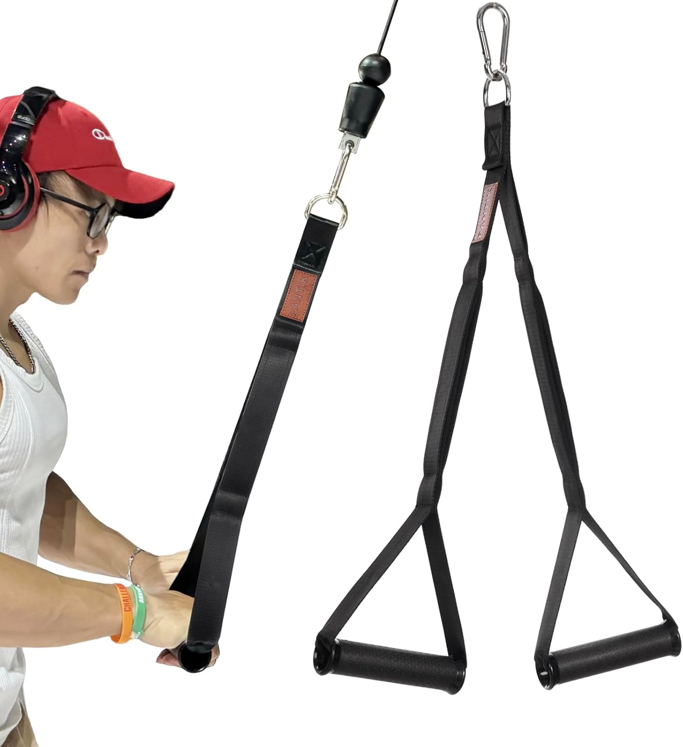 PANTIK Triceps Rope Handles for Cable Machine