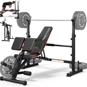 YOLEO 1+X Olympic Weight Bench - All-in-One Home Gym