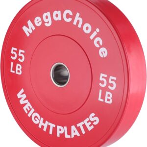 2" Rubber Bumper Weight Plates - 1.25-55 lbs Set