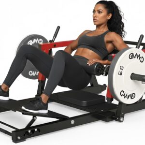 GMWD Hip Thrust Machine, 800LBS Plate-Loaded