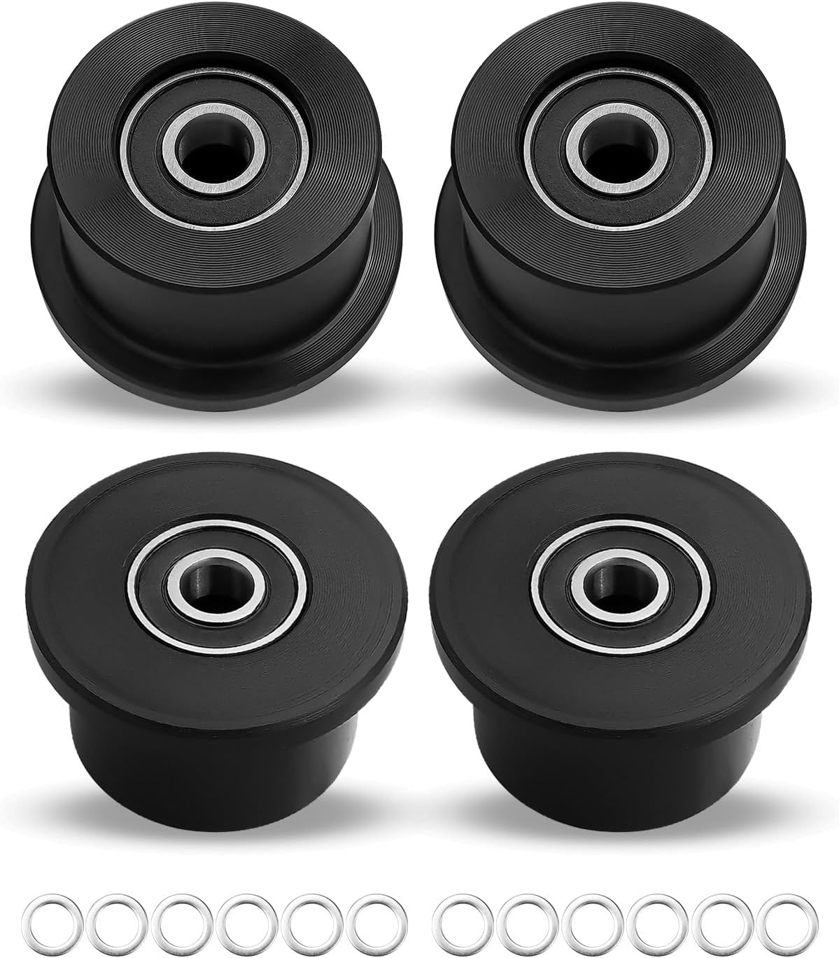 Upgrade Machined Wheels Rollers for Total Gym 4-Pack