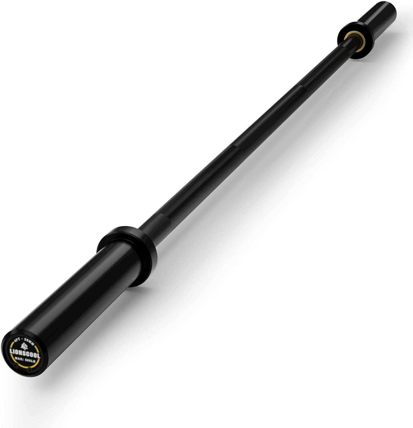LIONSCOOL 4ft-6ft Barbell, 500lb Capacity, Strength Training