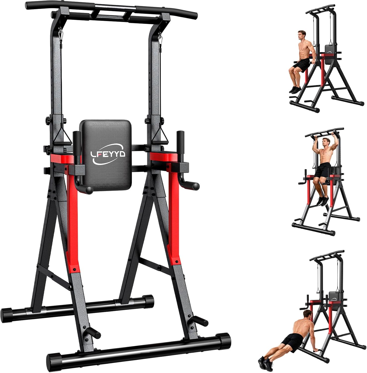 LFEYYD Power Tower Pull Up Bar - 400LBS Capacity