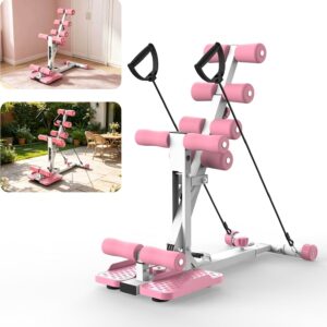 KINMAC Deep Squat Trainer for Glutes & Legs - White/Pink