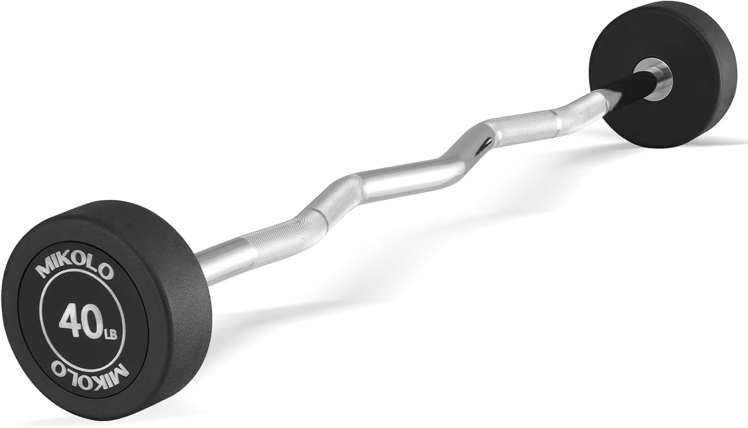 Mikolo Pre-Loaded EZ Curl Bar, Fixed Weight Set