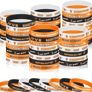 120 Basketball Silicone Bracelets – Team Spirit & Game Day Accessories