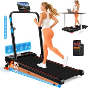 HILLO Incline Treadmill -9% to +9%, Foldable Under Desk