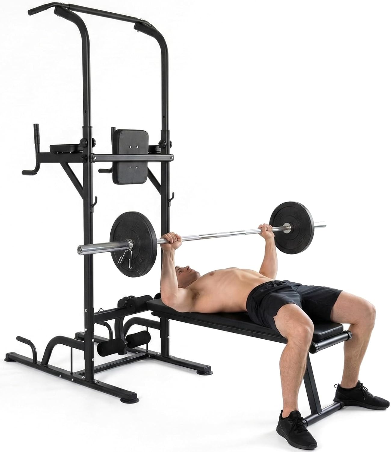 SQUATZ All-in-One Power Tower Gym with Bench